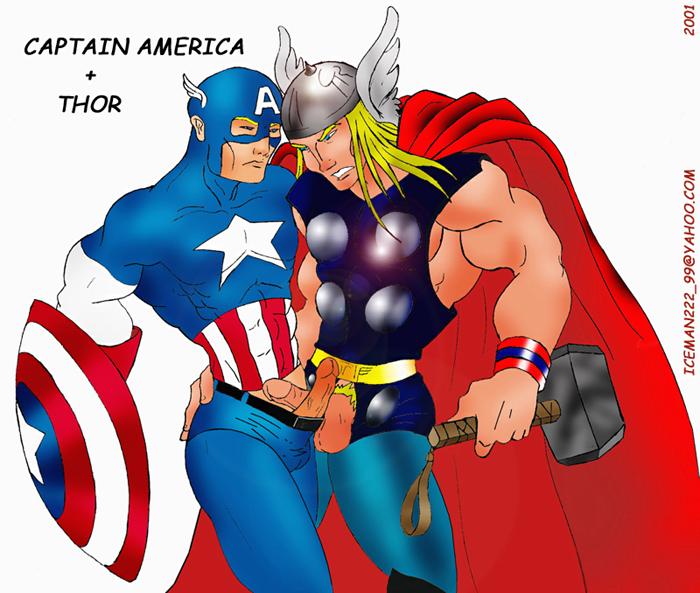 Cartoon Thor Nude - COCK2COCK Superheroes, Myths, and Wrestling Buddies